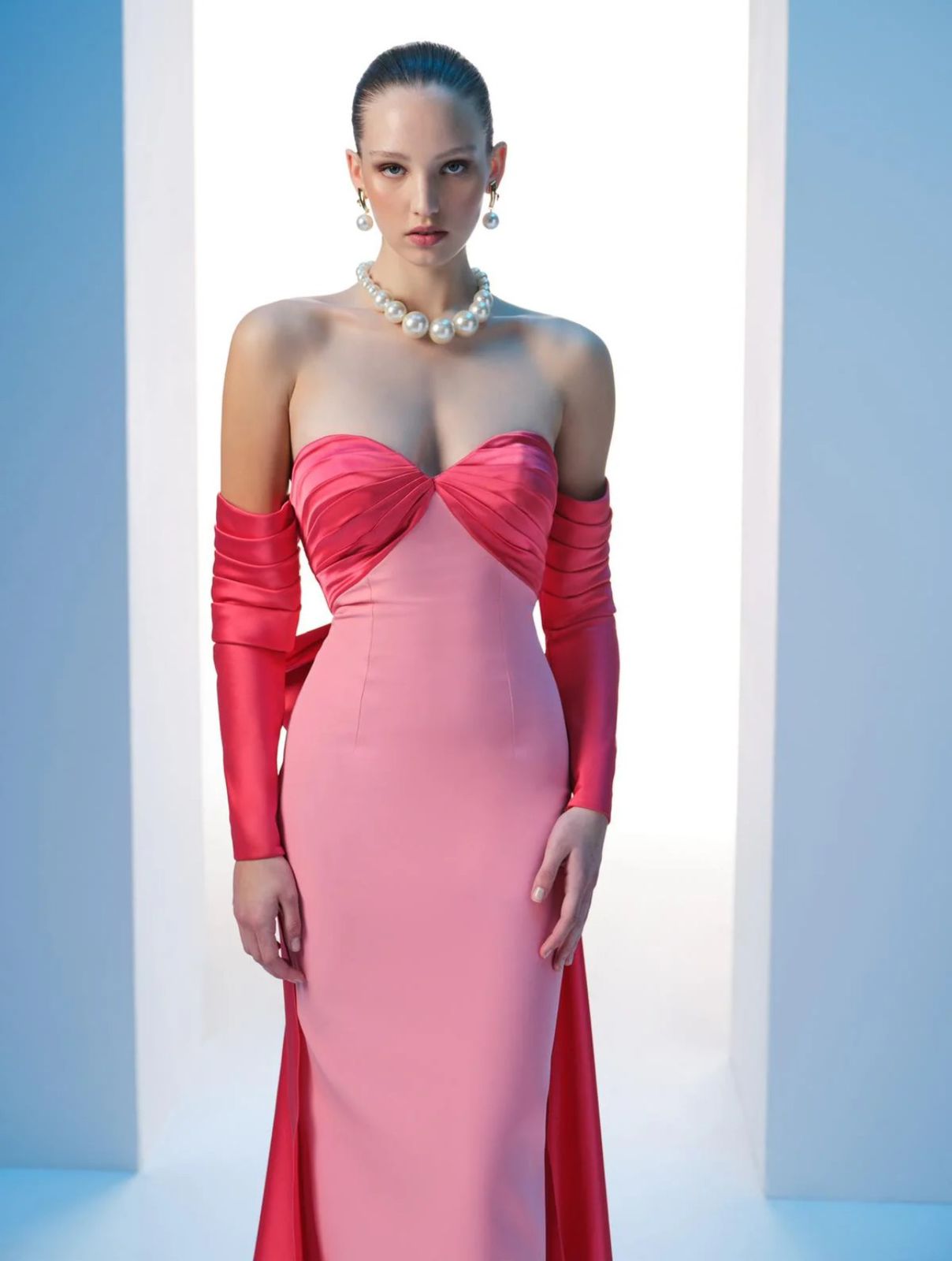 NOUR FATHALLAH PINK HOT DRESS