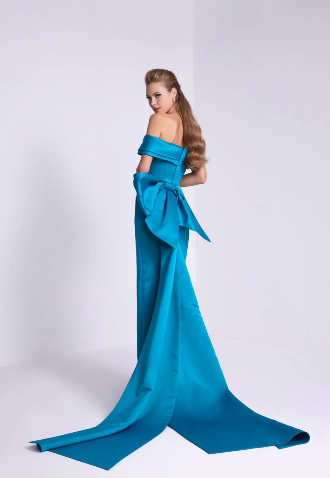 NOUR FATHALLAH BLUE DRESS