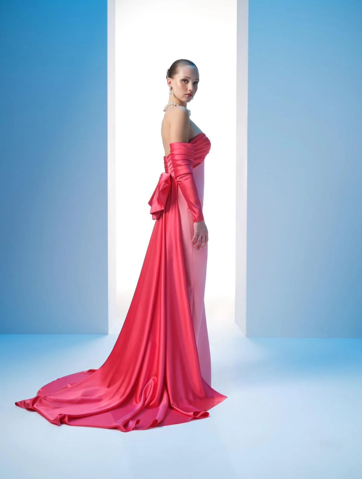NOUR FATHALLAH PINK HOT DRESS