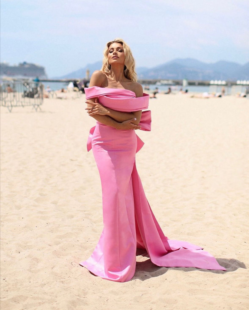 NOUR FATHALLAH PINK DRESS