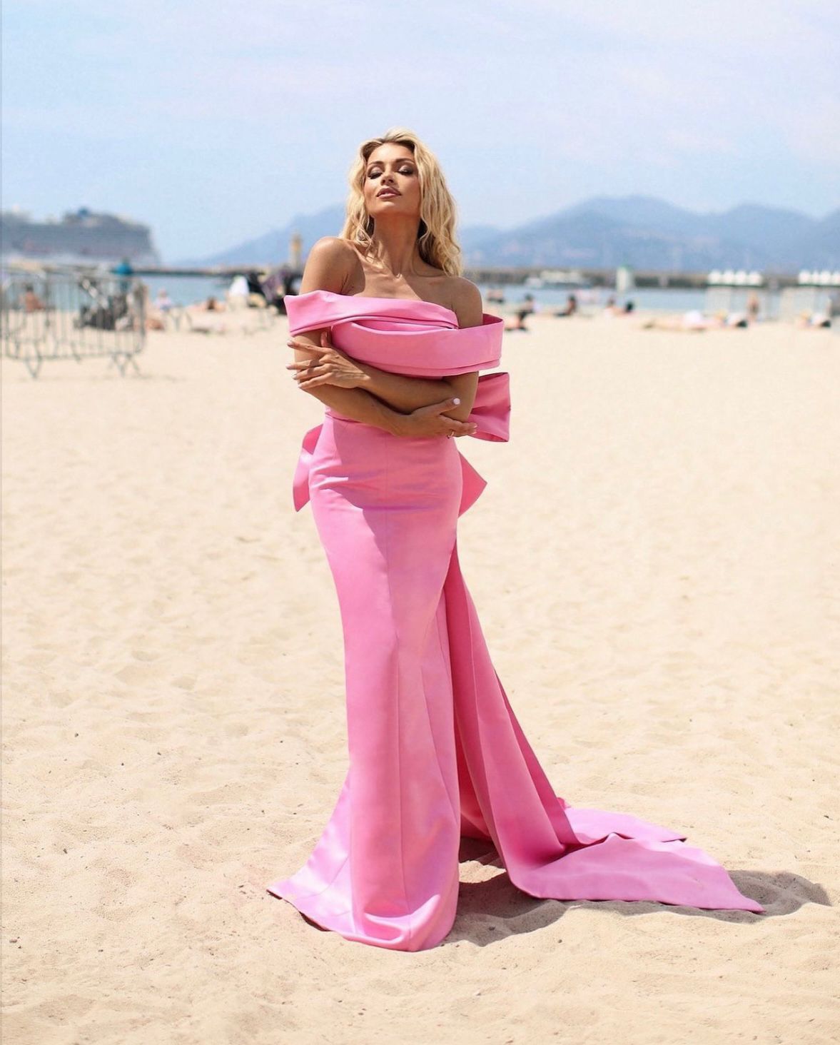 NOUR FATHALLAH PINK DRESS