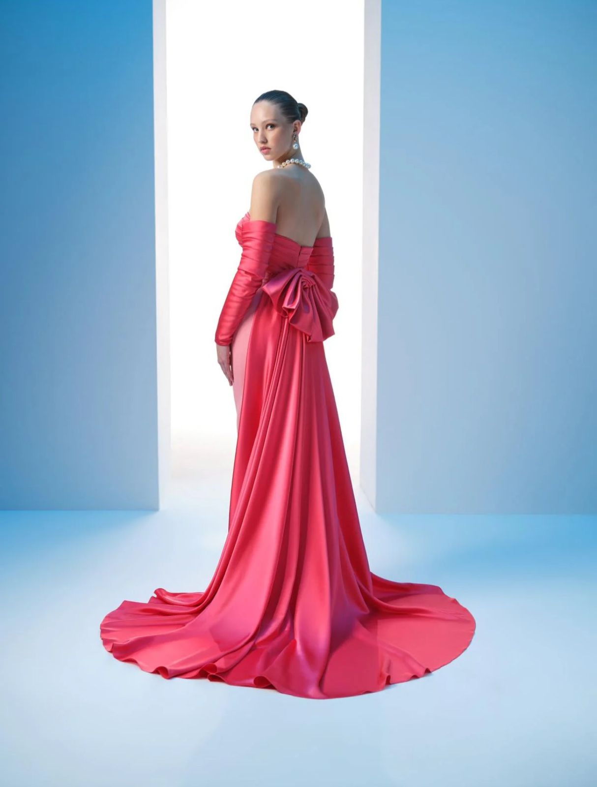 NOUR FATHALLAH PINK HOT DRESS