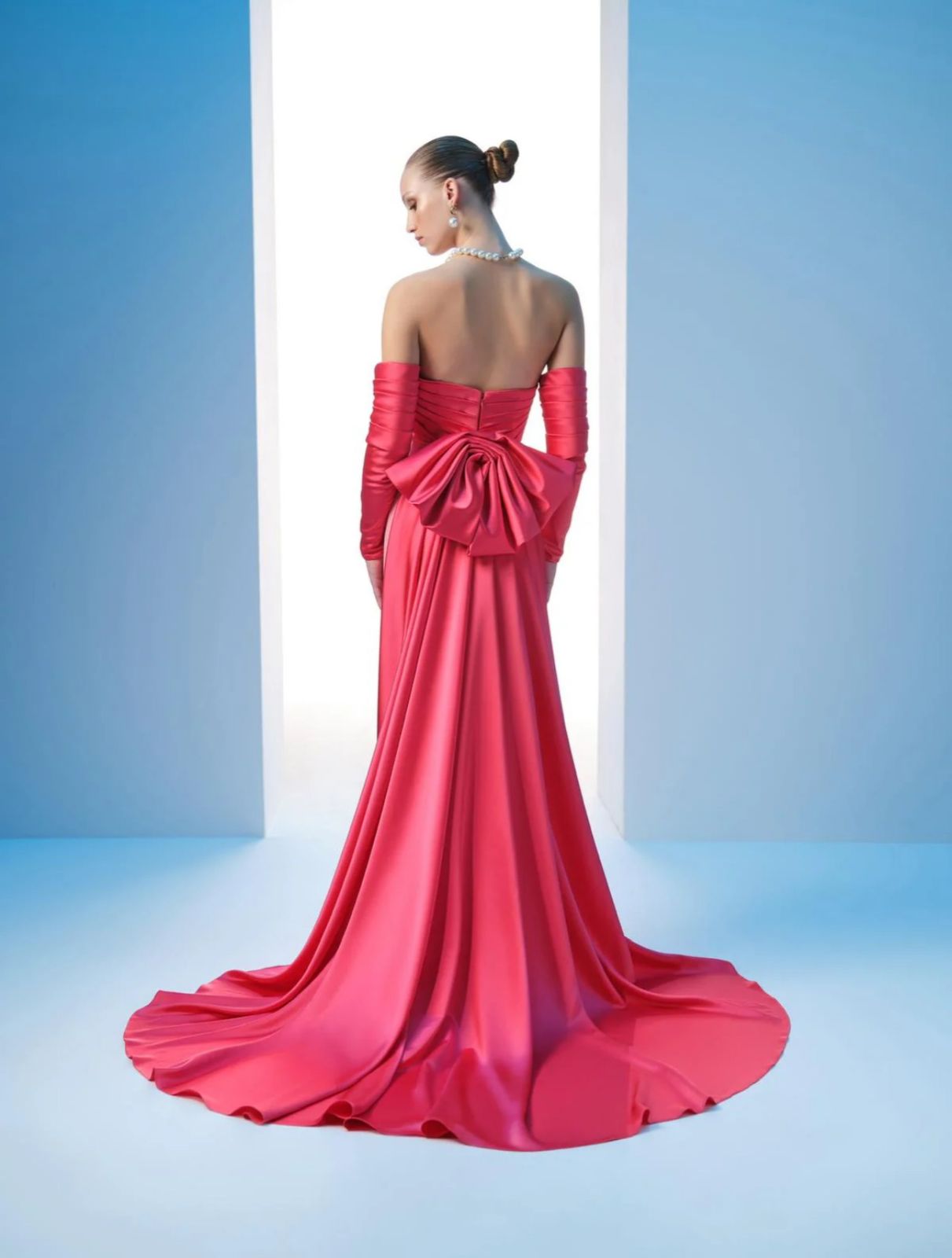 NOUR FATHALLAH PINK HOT DRESS