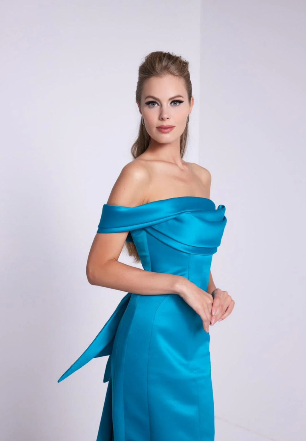 NOUR FATHALLAH BLUE DRESS