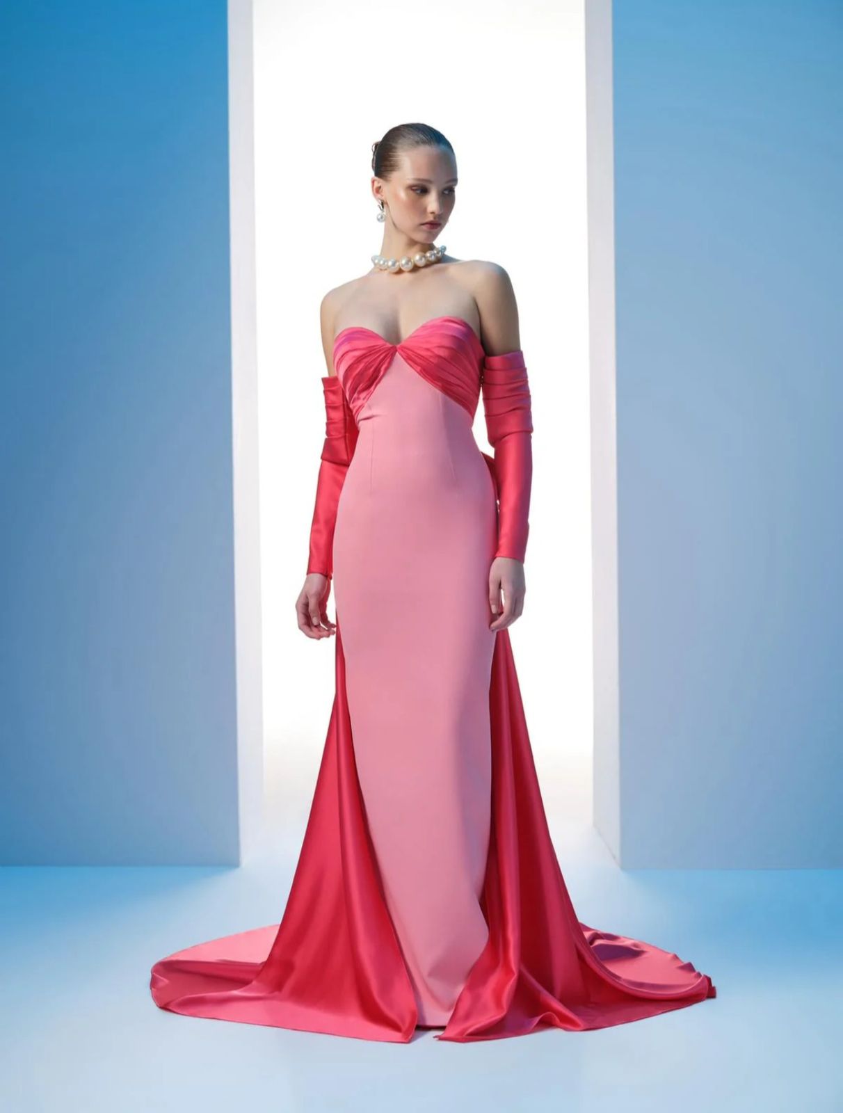 NOUR FATHALLAH PINK HOT DRESS