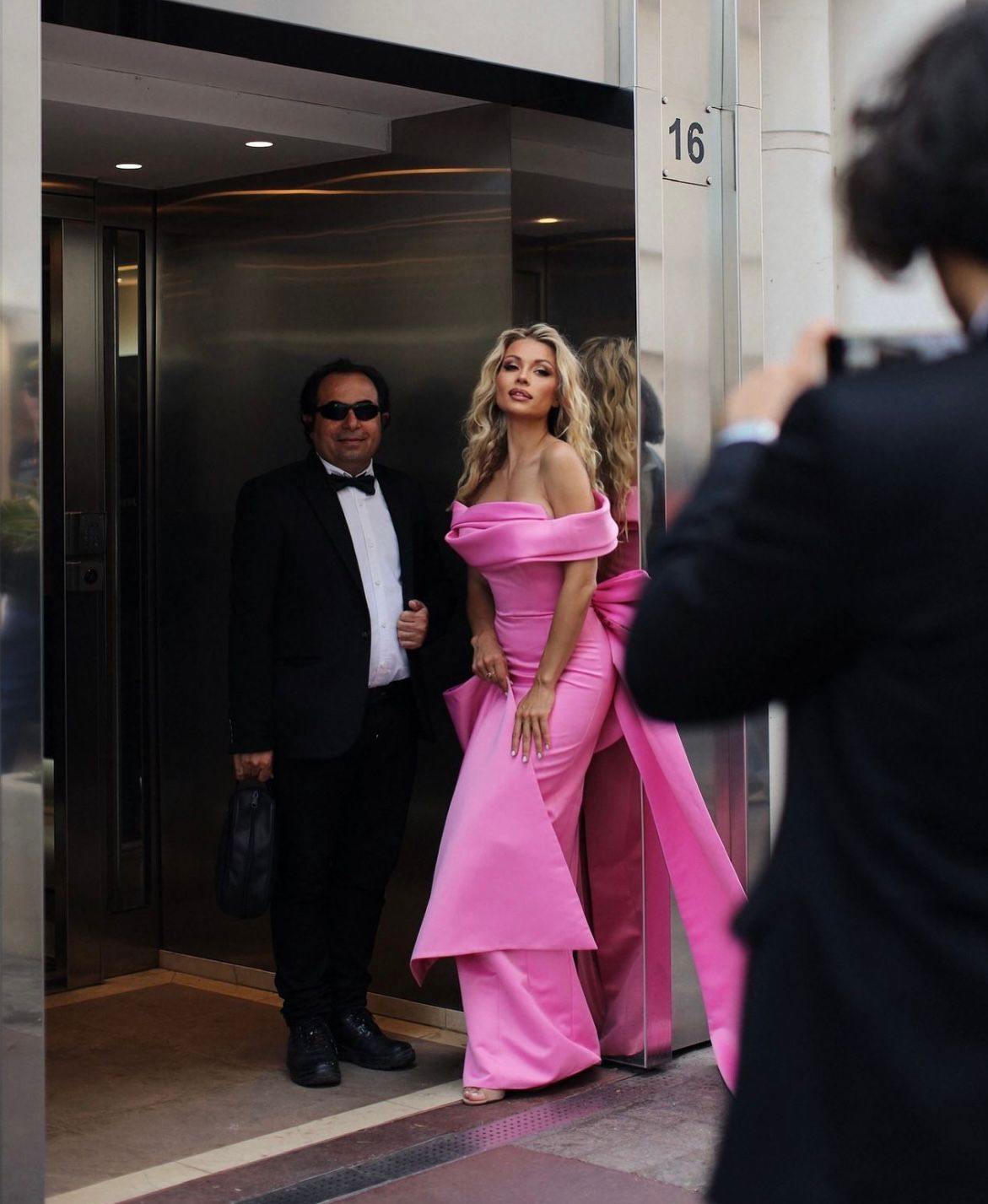 NOUR FATHALLAH PINK DRESS
