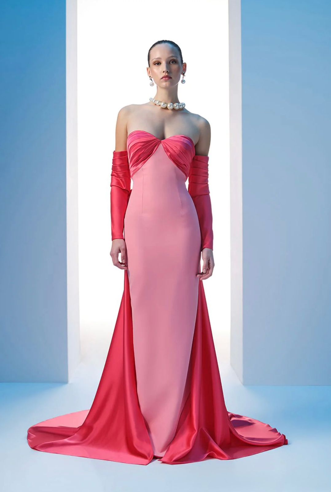 NOUR FATHALLAH PINK HOT DRESS